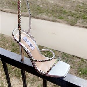 Silver strap sandal